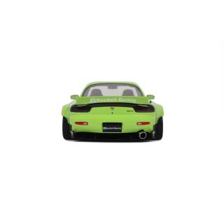 ROCKET BUNNY AERO (V1) MAZDA RX7 (FD3S) PEARL GREEN 2015 OttO mobile Project Cars 1:18 Resinemodell (Türen, Motorhaube... nicht zu öffnen!)